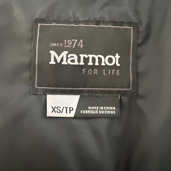 Marmot Women Thea 700 Fill Down Insulated Full Zip Jacket Pockets Black Size XS - Picture 7 of 10